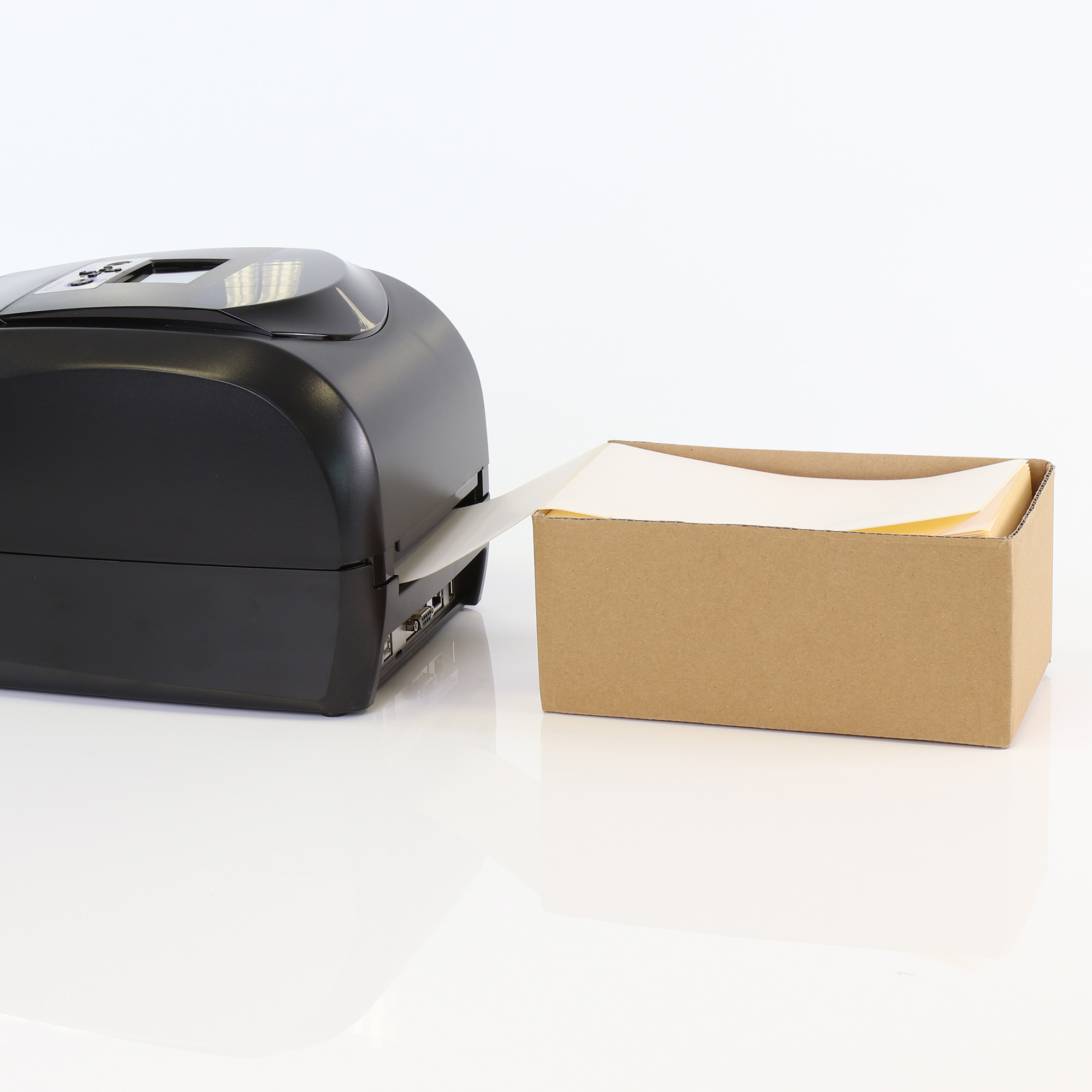 Zebra GK mit Leporello Etiketten