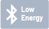 Symbol für Bluetooth Low Energy zur energiesparenden, drahtlosen Kurzzeitverbindung.