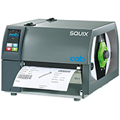 cab SQUIX 8 Typenschild Drucker mit extra breitem Materialausgang f&uuml;r gro&szlig;formatige Etiketten.