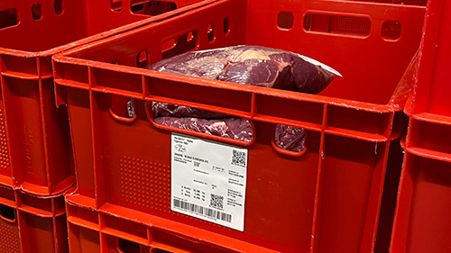 Tiefkühletiketten im Tiefkühllager